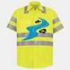 Men's High Visibility Safety Short Sleeve Work Shirt Thumbnail
