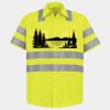 Men's High Visibility Safety Short Sleeve Work Shirt Thumbnail