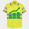 Men's High Visibility Safety Short Sleeve Work Shirt Thumbnail