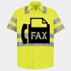 Men's High Visibility Safety Short Sleeve Work Shirt Thumbnail