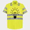 Men's High Visibility Safety Short Sleeve Work Shirt Thumbnail
