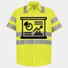 Men's High Visibility Safety Short Sleeve Work Shirt Thumbnail