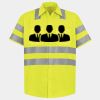 Men's High Visibility Safety Short Sleeve Work Shirt Thumbnail