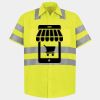 Men's High Visibility Safety Short Sleeve Work Shirt Thumbnail