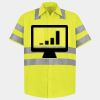 Men's High Visibility Safety Short Sleeve Work Shirt Thumbnail