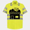 Men's High Visibility Safety Short Sleeve Work Shirt Thumbnail