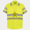 Men's High Visibility Safety Short Sleeve Work Shirt Thumbnail