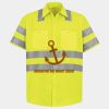 Men's High Visibility Safety Short Sleeve Work Shirt Thumbnail