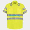 Men's High Visibility Safety Short Sleeve Work Shirt Thumbnail