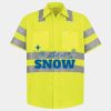 Men's High Visibility Safety Short Sleeve Work Shirt Thumbnail